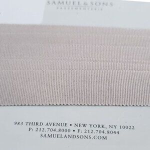 Samuel & Sons 3.5 Yards French Grosgrain Fabric Ribbon 1" Cafe Au Lait Trimming